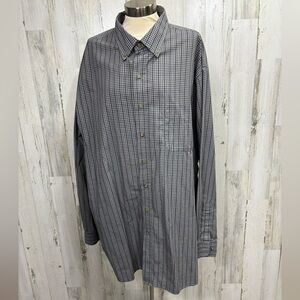 Harbor‎ Bay Men's Gray Checkered Shirt